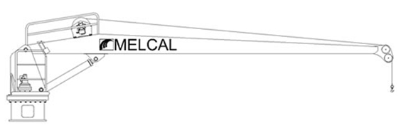 Схема судового крана MELCAL SL/HH