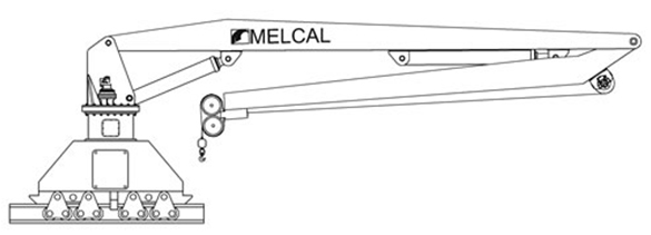 Схема: гидравлические краны для судов MELCAL JL/CR